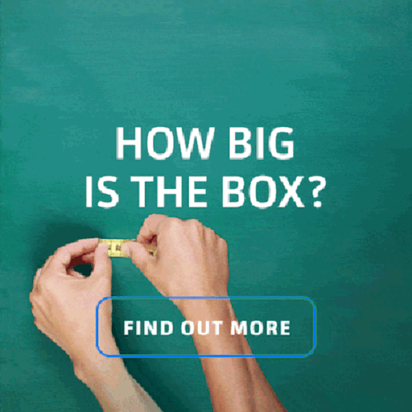A question on how big the blackbox is with a tape measure extending